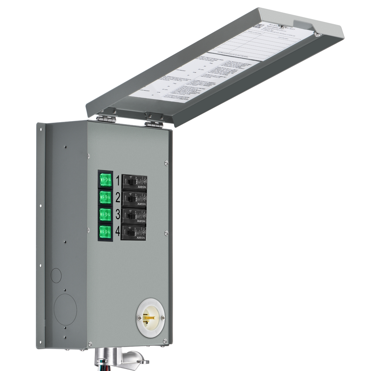 120V 15A 4-Circuit Non-Automatic Transfer Switch