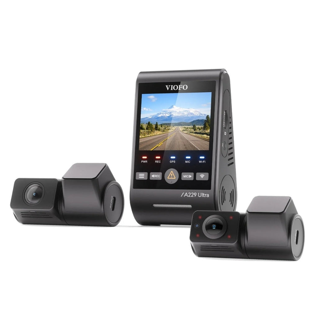 VIOFO A229 Ultra 4K+4K+1080p 3-Channel 30FPS UHD Dash Cam