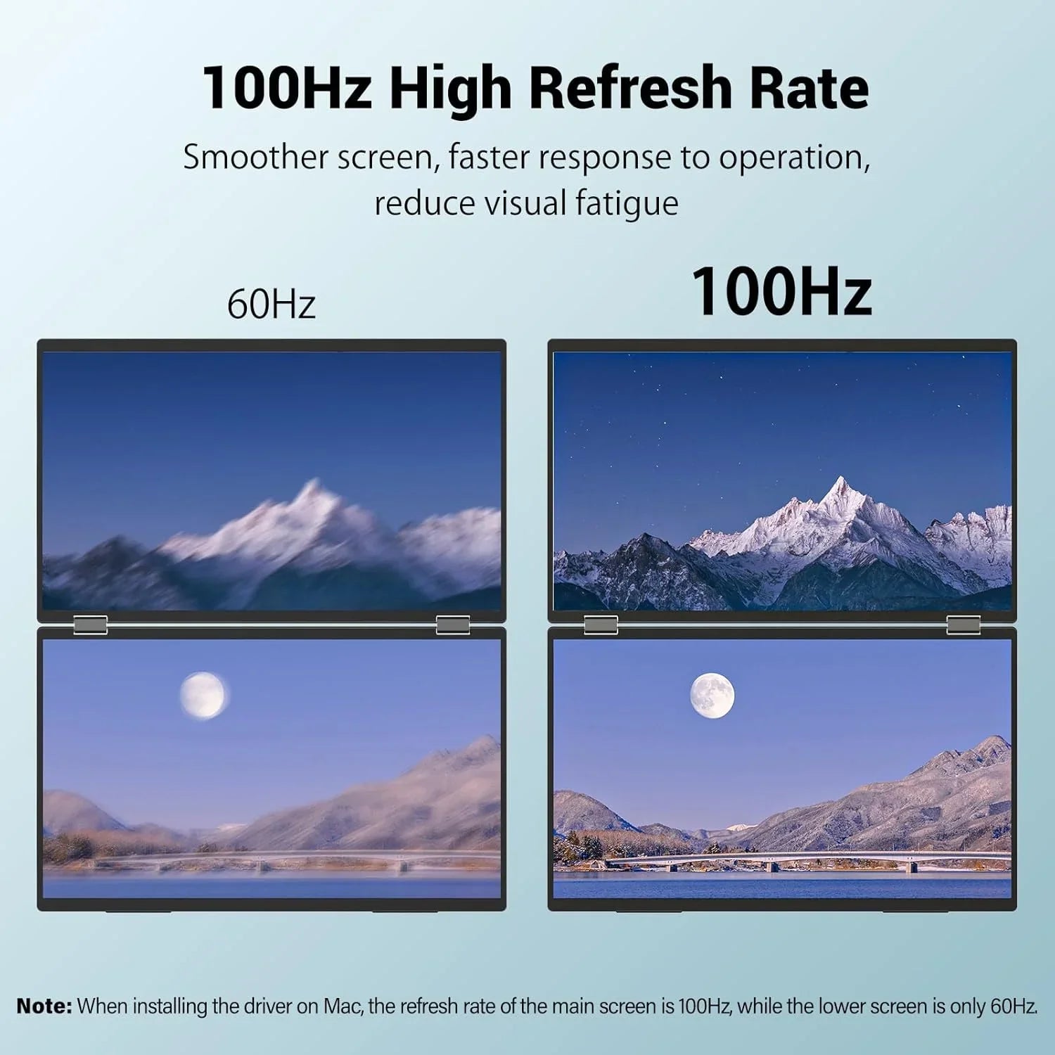 InnoView Foldable 18.5" Dual Monitor-INVPM509
