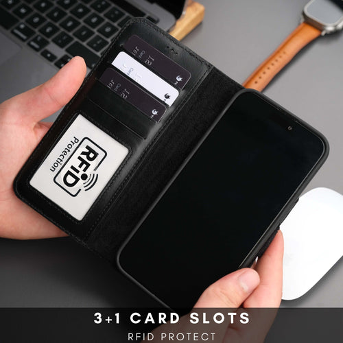 Casper Leather iPhone 14 Plus Wallet Case | MagSafe